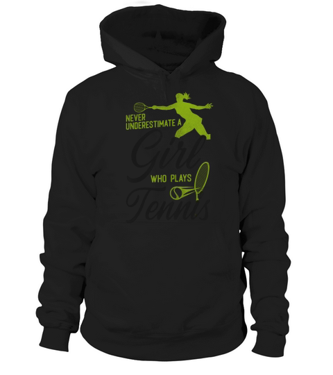 Funny Tennis Player Racket Girl Hoodie Unisex