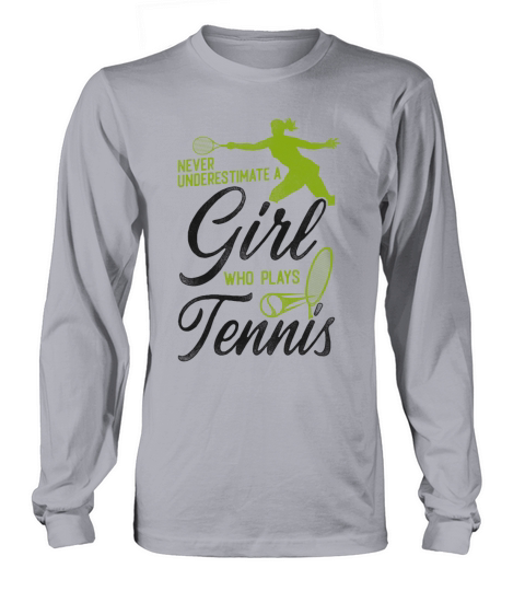 Funny Tennis Player Racket Girl Long sleeved Unisex