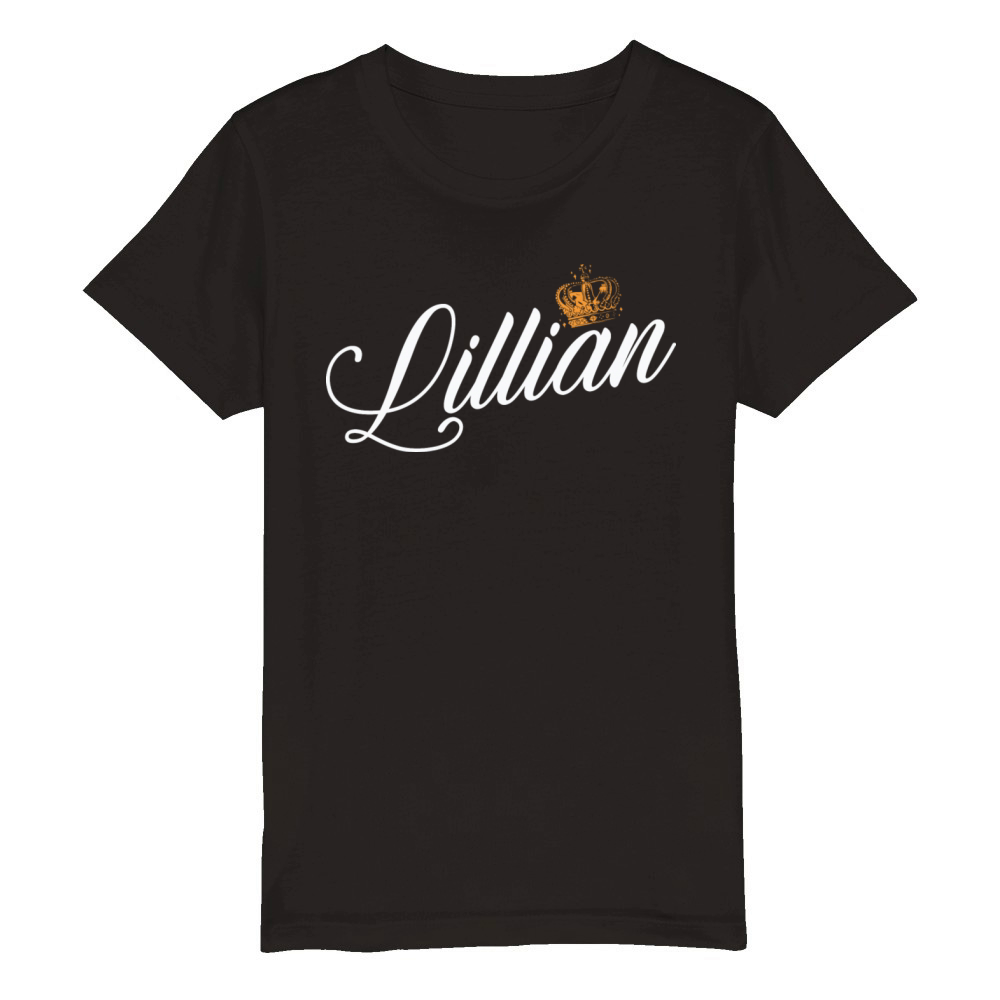 Lillian Name for Women Kids Toddlers - Lillian Organic Kids Crewneck T-shirt