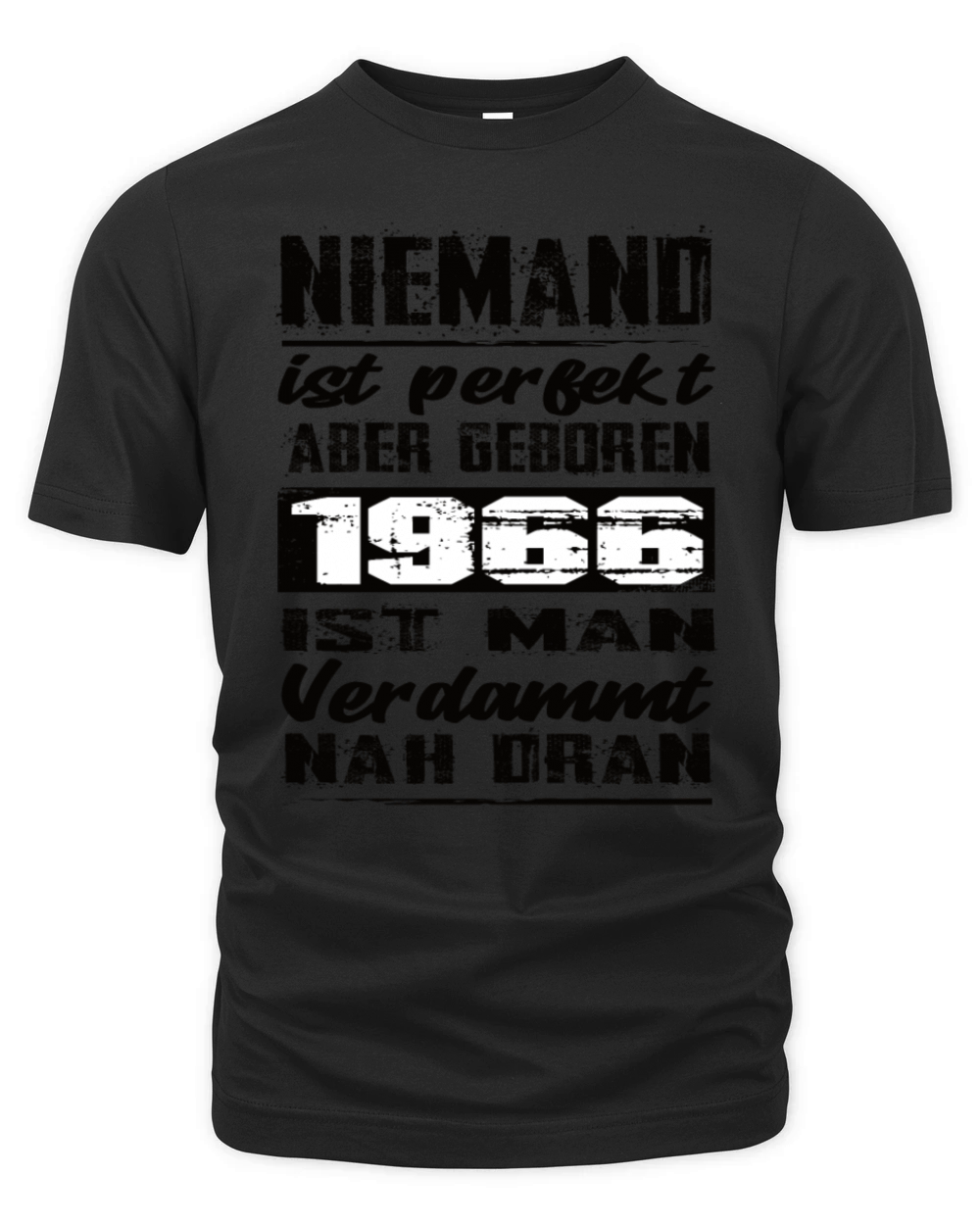 Nobody Is Perfect But Born 1966 Birthday Organic Unisex T-shirt