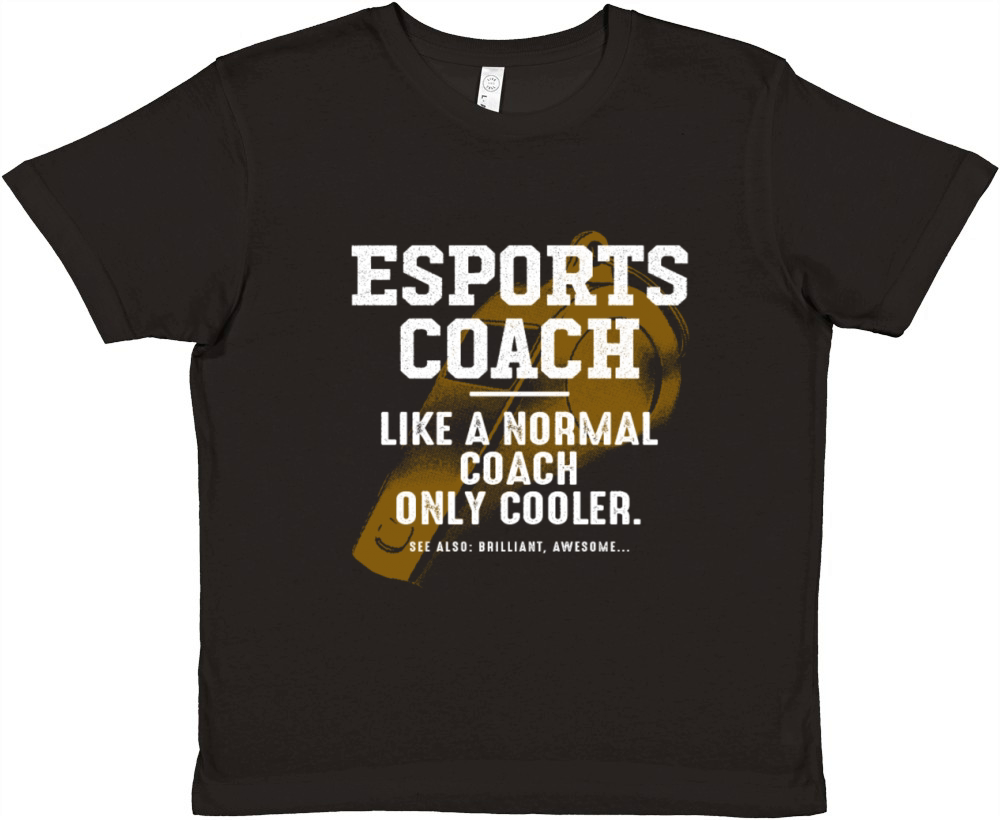 Esports Coach Like a Normal Coach Gamer Funny Vide Premium Kids Crewneck T-shirt