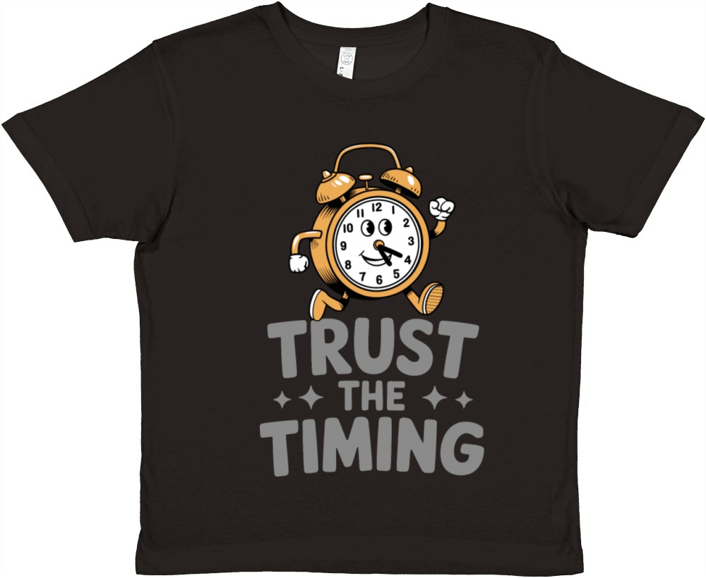 Trust The Timing Premium Kids Crewneck T-shirt