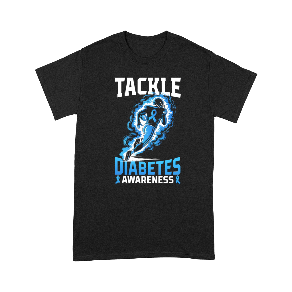 Tackle Diabetes Awareness Gear American Football Premium T-shirt