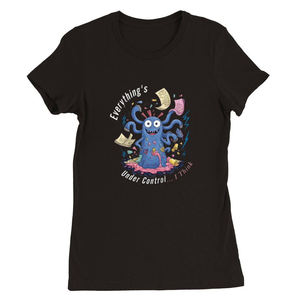 Everythings Under Control I Think Premium Womens Crewneck T-shirt