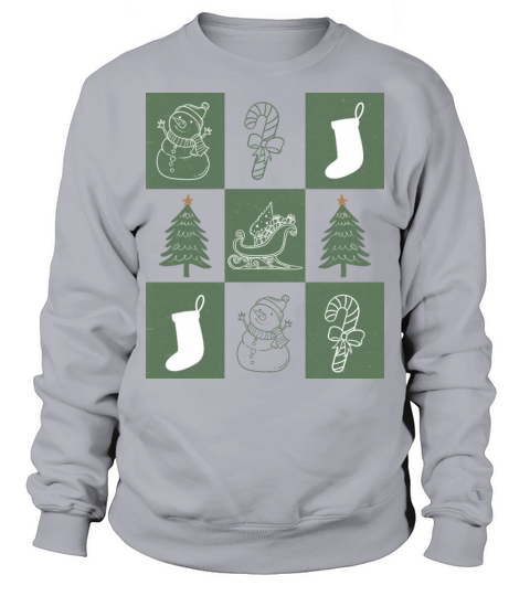Cozy Vintage Holiday Minimalist Chris Sweatshirt Unisex