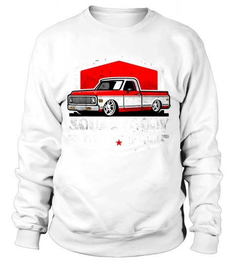 Retro Squarebody Pickup truck Lowered Automobiles Sweatshirt Unisex