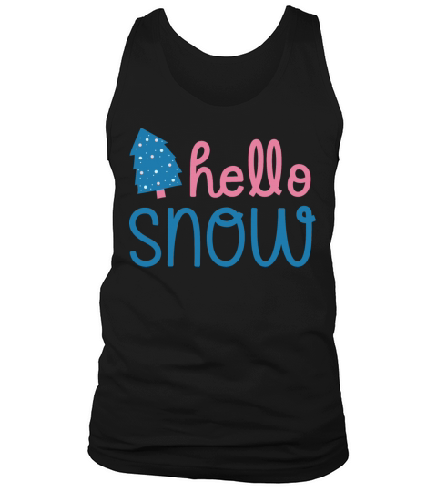 Winter Season Blue and Pink Tank Top Unisex