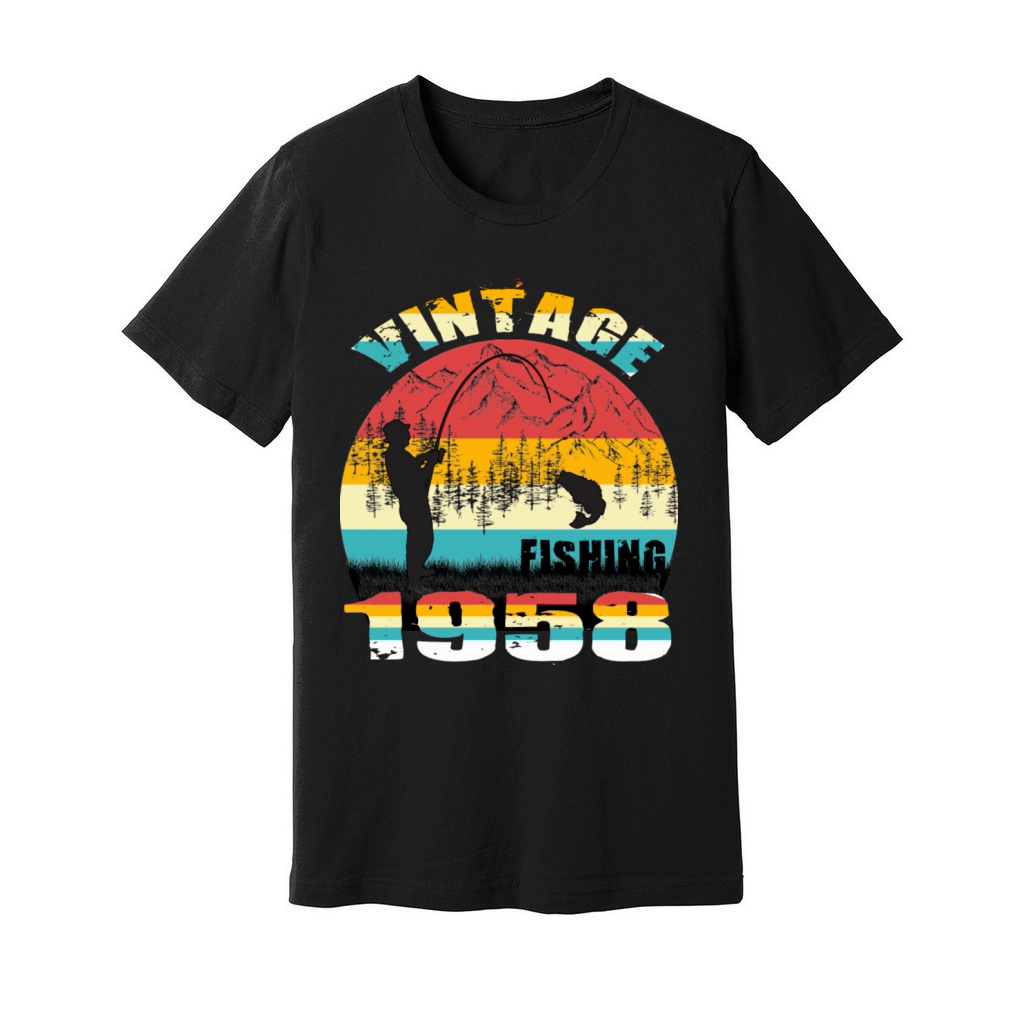 VINTAGE FISHING 1958 Unisex Jersey Tee