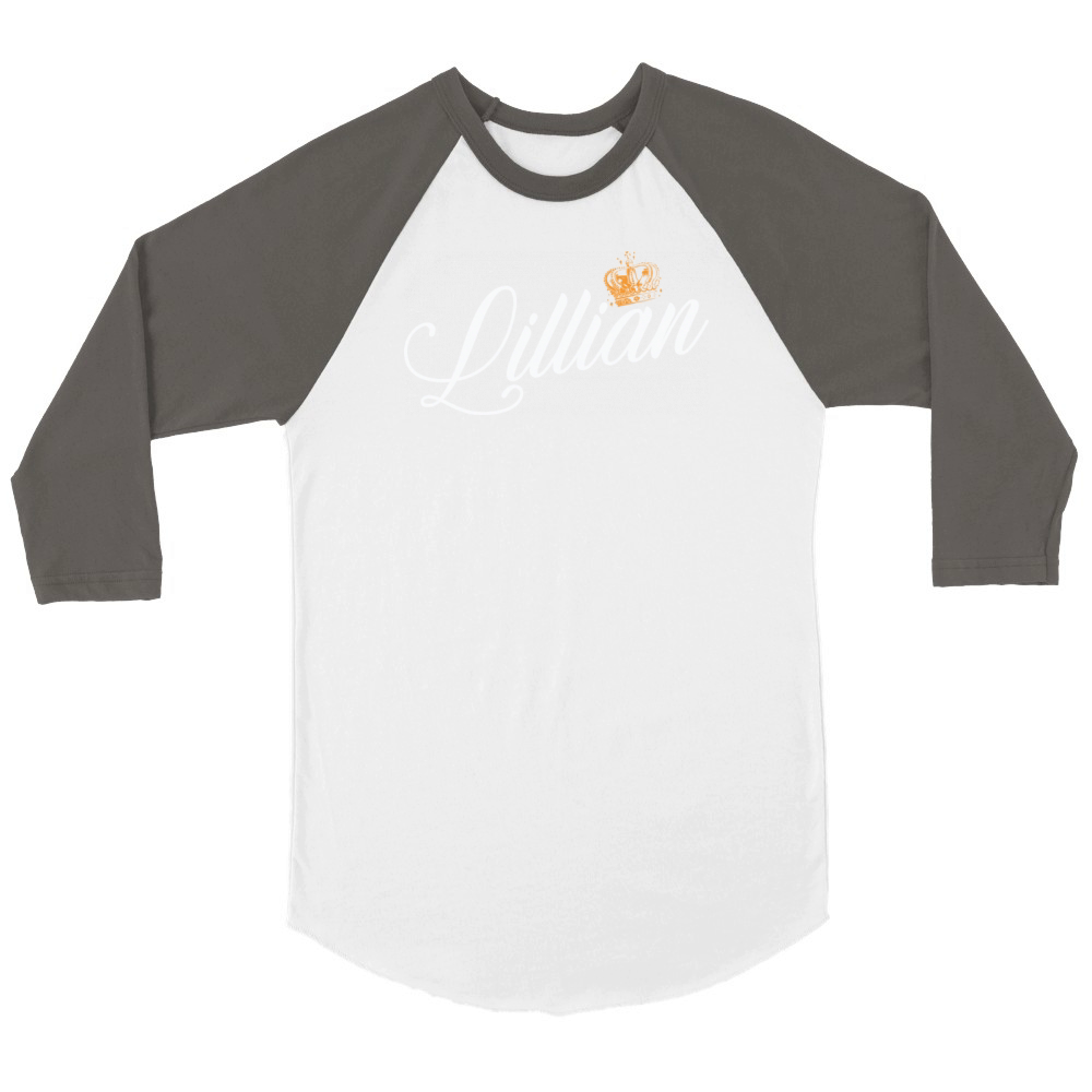 Lillian Name for Women Kids Toddlers - Lillian Unisex ¾ sleeve Raglan T-shirt