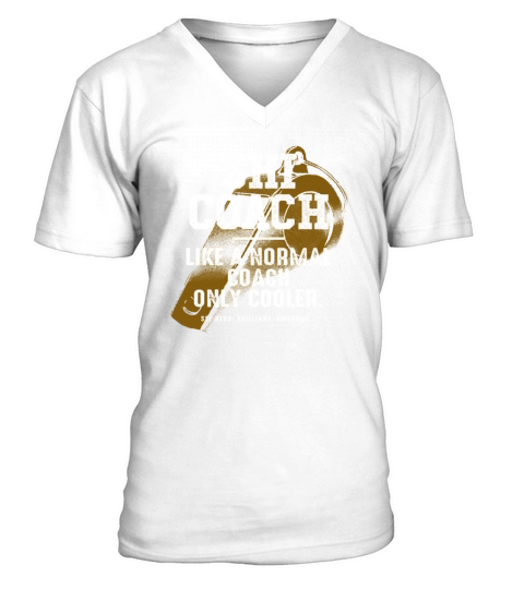 Ski Coach Like a Normal Coach Skiing Instructor Fu V-Neck T-shirt