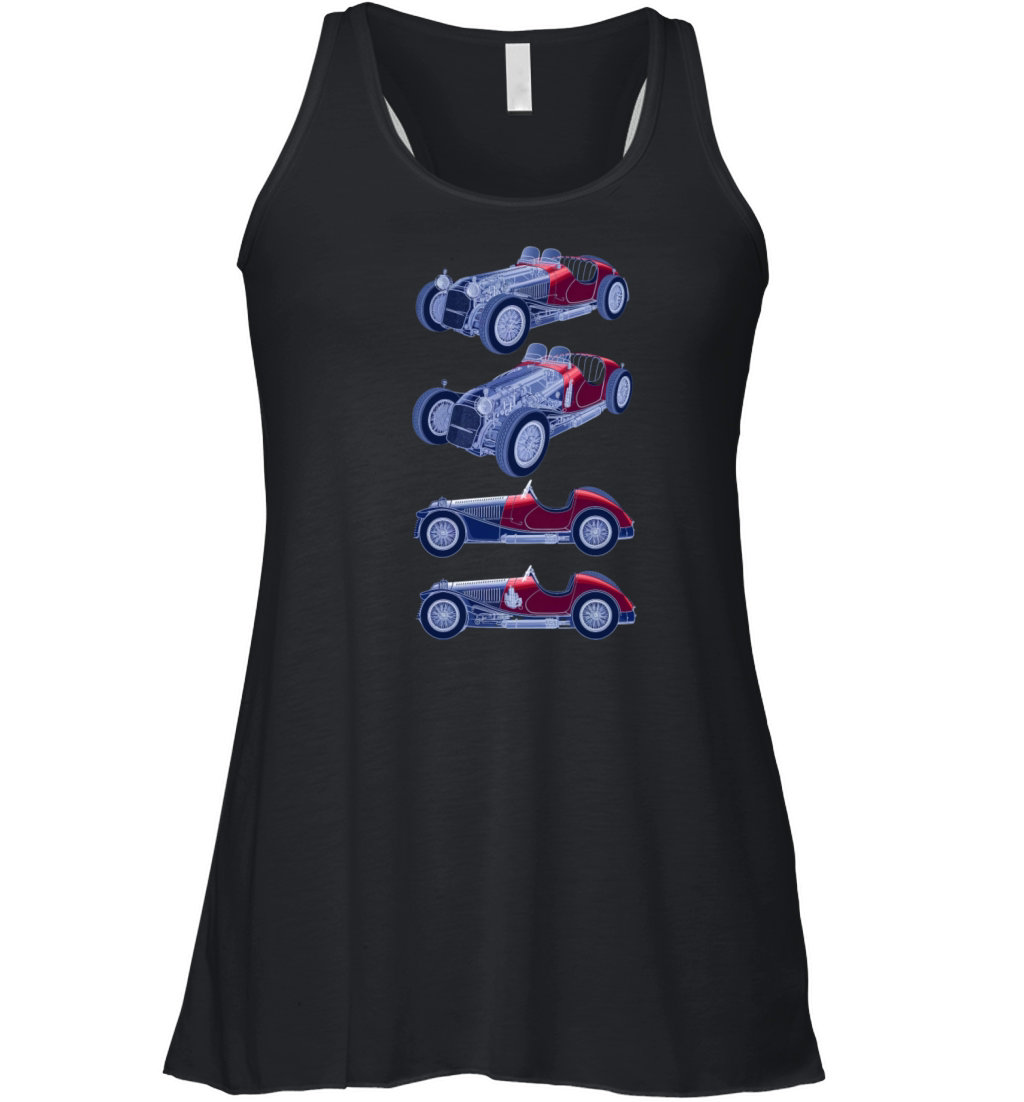 Vintage Sports Car Patent Women's Flowy Tank Top