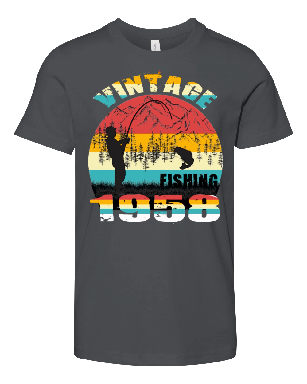 VINTAGE FISHING 1958 Youth Unisex Jersey Tee