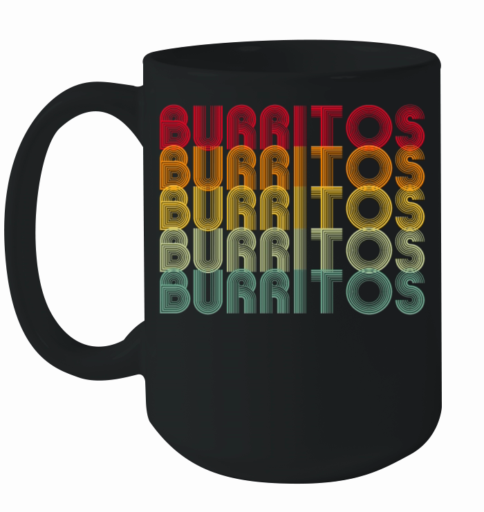 Retro Burrito Ceramic Mug