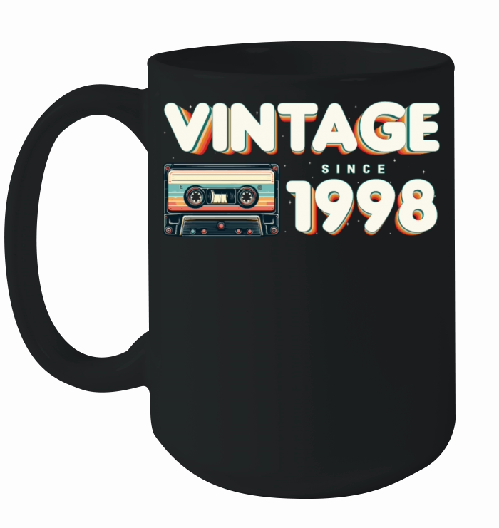 Vintage 1998 Retro Vintage Nostalgic Birthday Ceramic Mug