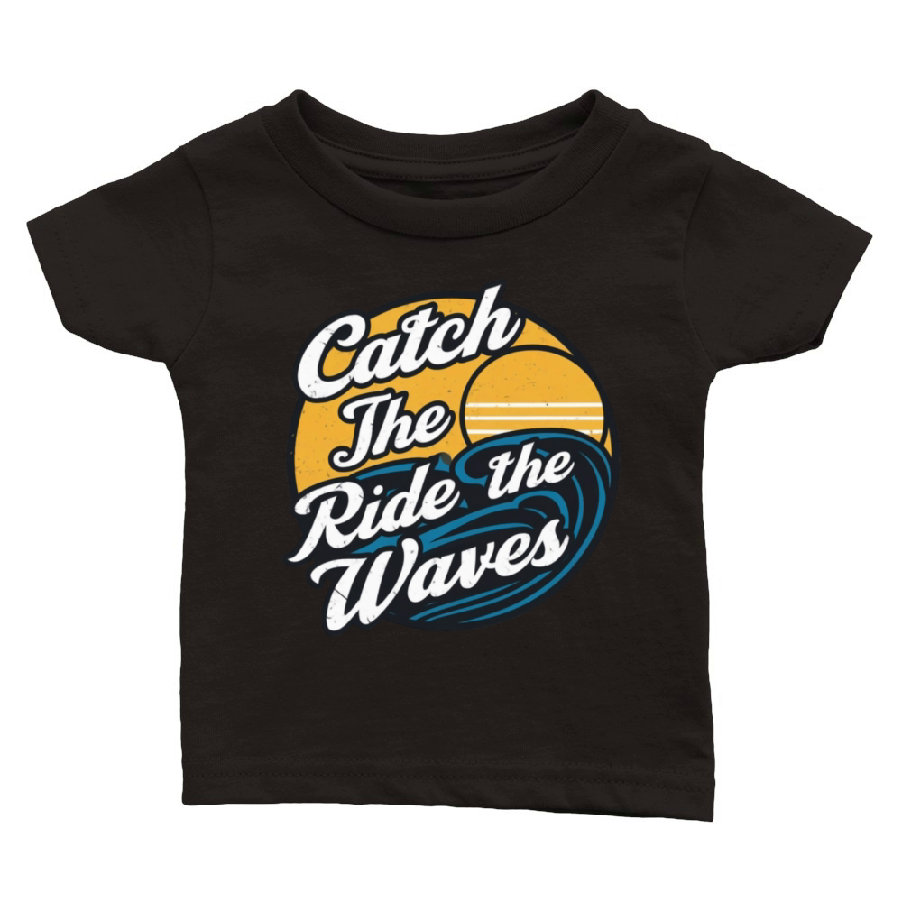 Retro vintage surfing Classic Baby Crewneck T-shirt