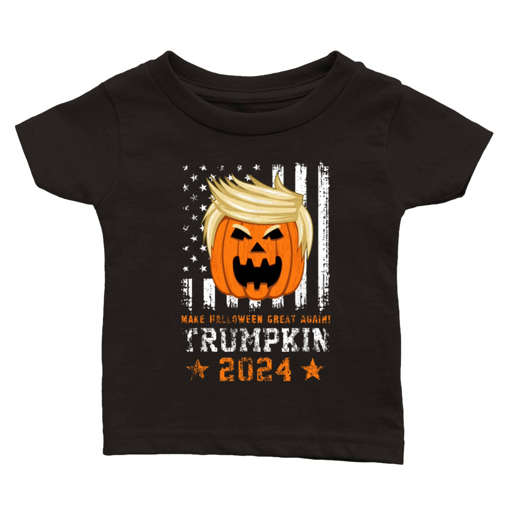 Trumpkin 2024 USA Make Halloween Great Again Funny Classic Baby Crewneck T-shirt