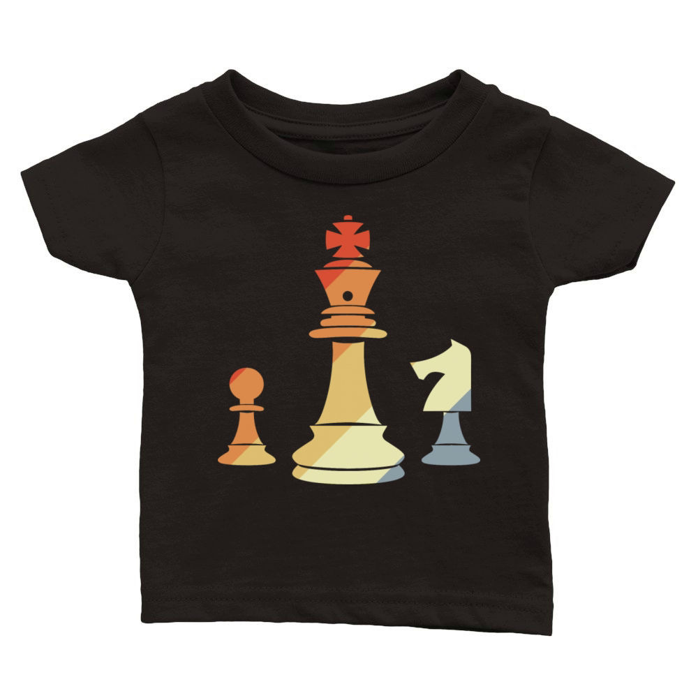 Vintage Chess Pieces Classic Baby Crewneck T-shirt