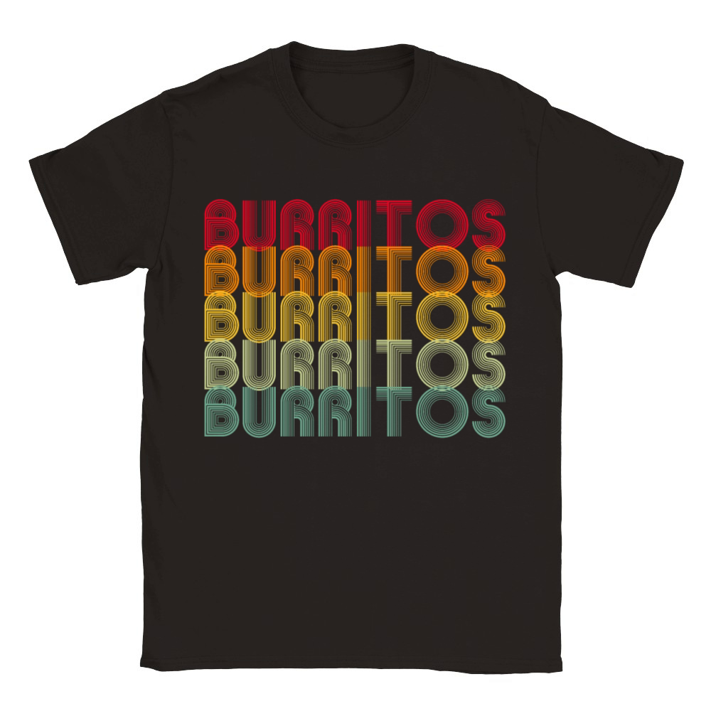 Retro Burrito Classic Kids Crewneck T-shirt