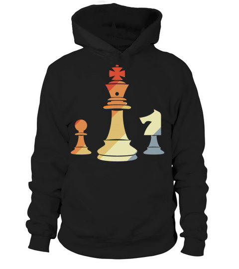 Vintage Chess Pieces Hoodie Unisex