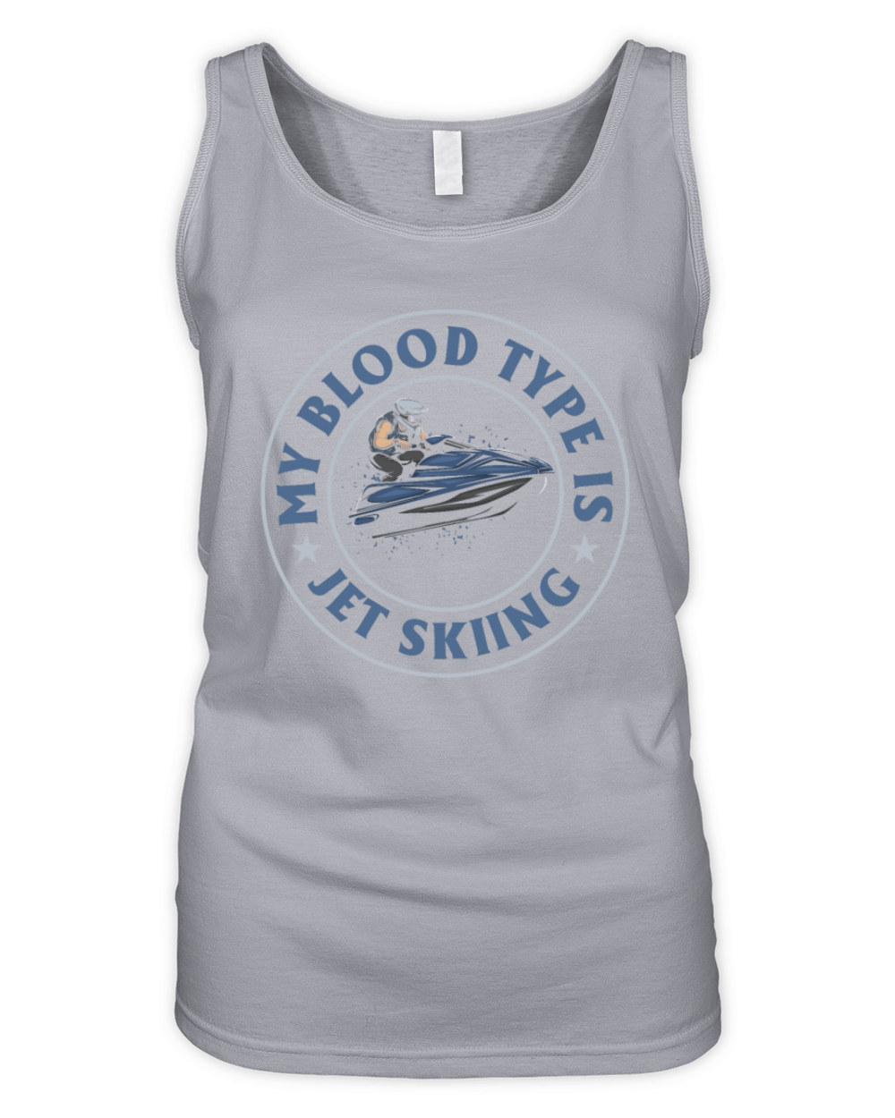 Funny Jetski Jetskiing - My blood type is Jet skii Organic Women's Tank Top