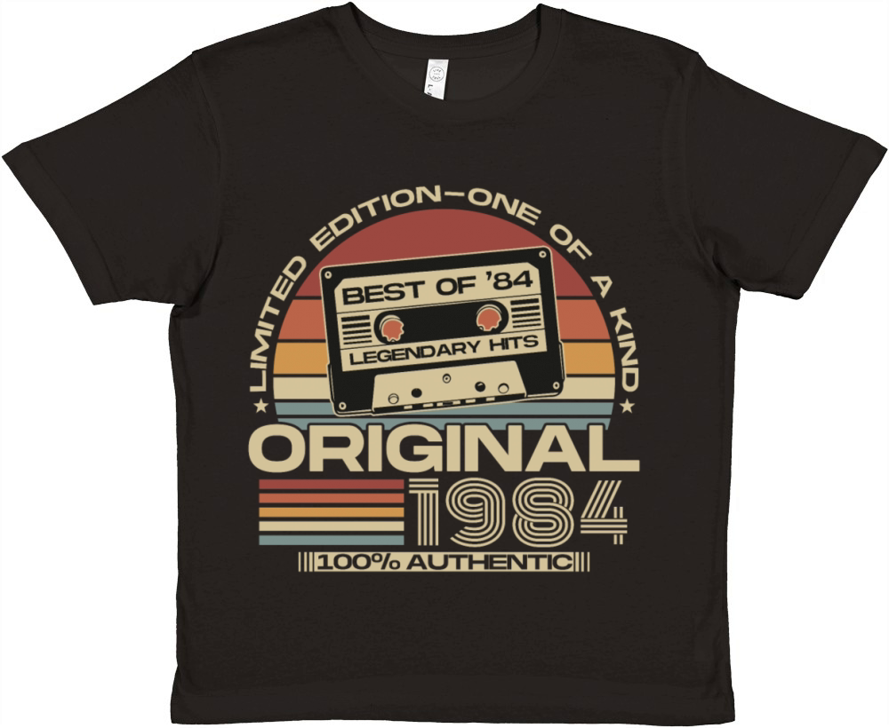 Vintage 1984 Retro 40th Birthday Premium Kids Crewneck T-shirt