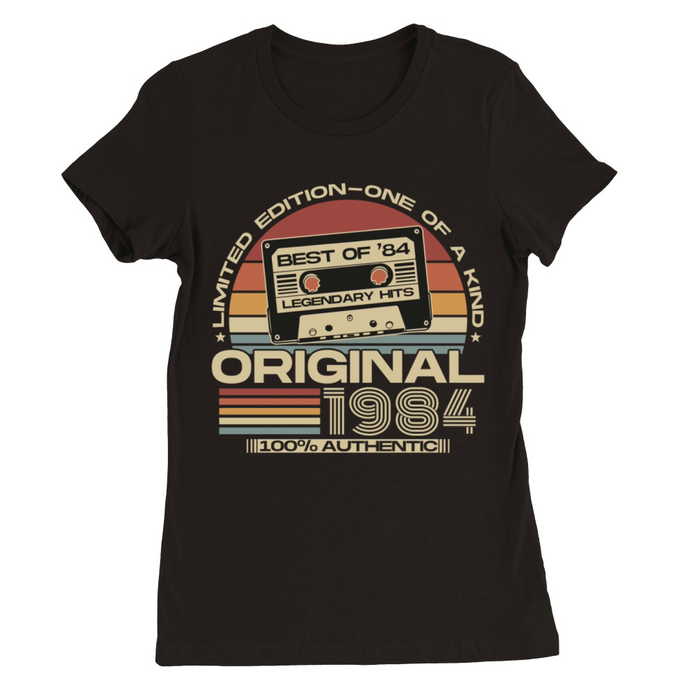 Vintage 1984 Retro 40th Birthday Premium Womens Crewneck T-shirt