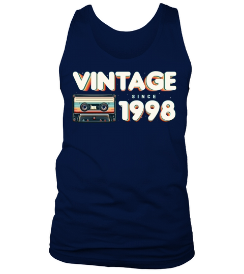 Vintage 1998 Retro Vintage Nostalgic Birthday Tank Top Unisex