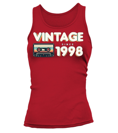 Vintage 1998 Retro Vintage Nostalgic Birthday Tank top Woman
