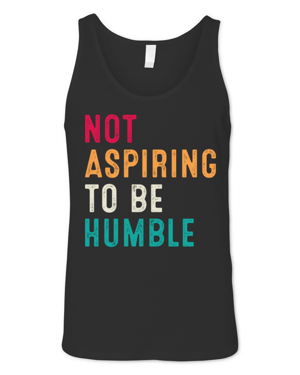 Not Aspiring to Be Humble Retro Vintage Unisex Jersey Tank