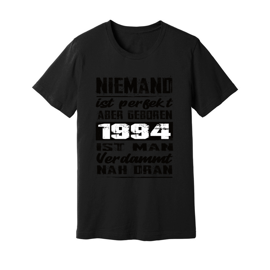 Nobody Is Perfect But Born 1994 Birthday Unisex Jersey Tee
