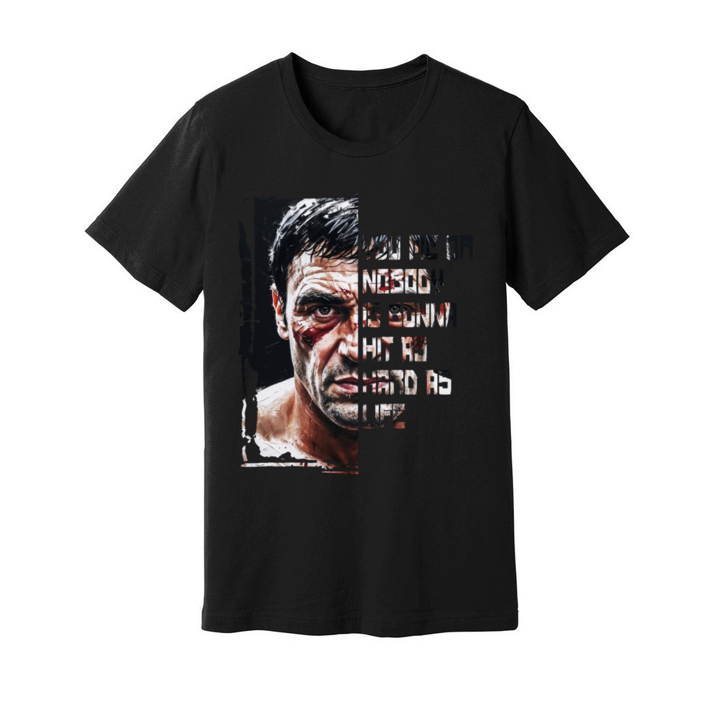 You me or nobody is gonna hit as hard as life Unisex Jersey Tee