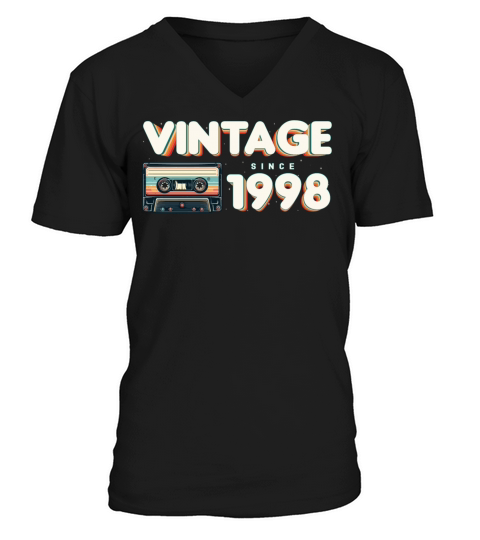 Vintage 1998 Retro Vintage Nostalgic Birthday V-Neck T-shirt