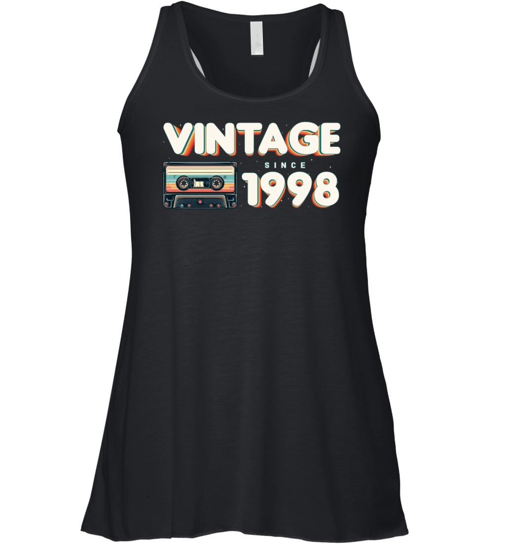 Vintage 1998 Retro Vintage Nostalgic Birthday Women's Flowy Tank Top