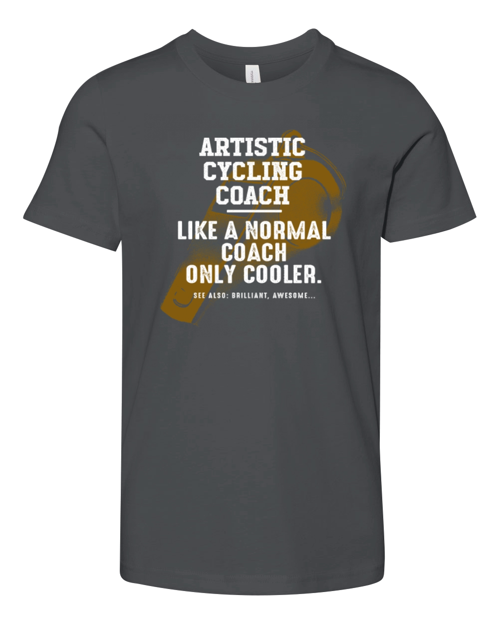 Artistic Cycling Coach Like a Normal Coach Indoor Youth Unisex Jersey Tee