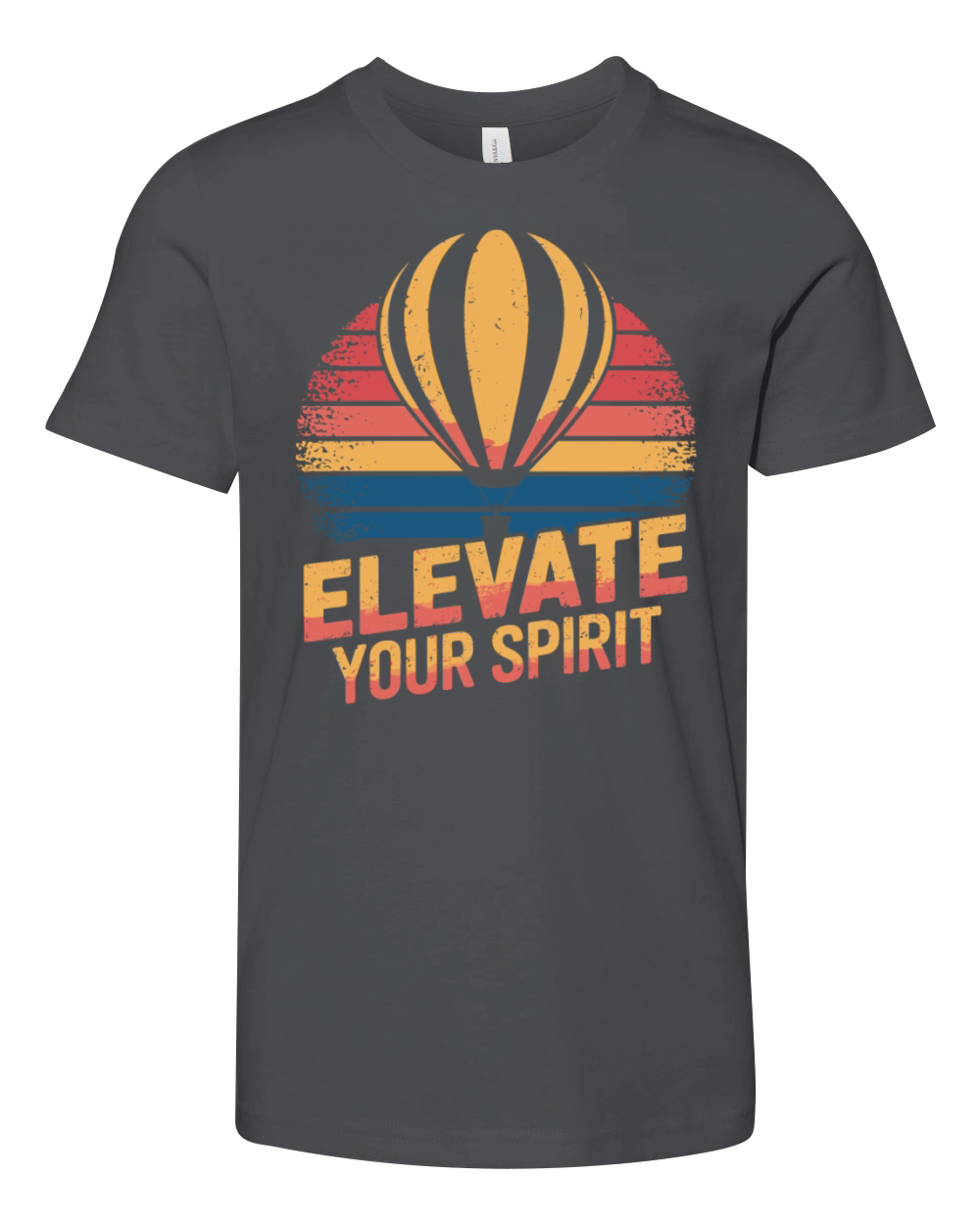 Elevate Your Spirit Hot Air Ballon Inspiration Youth Unisex Jersey Tee