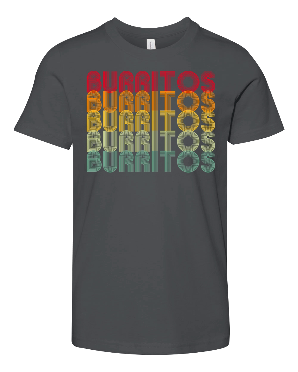 Retro Burrito Youth Unisex Jersey Tee