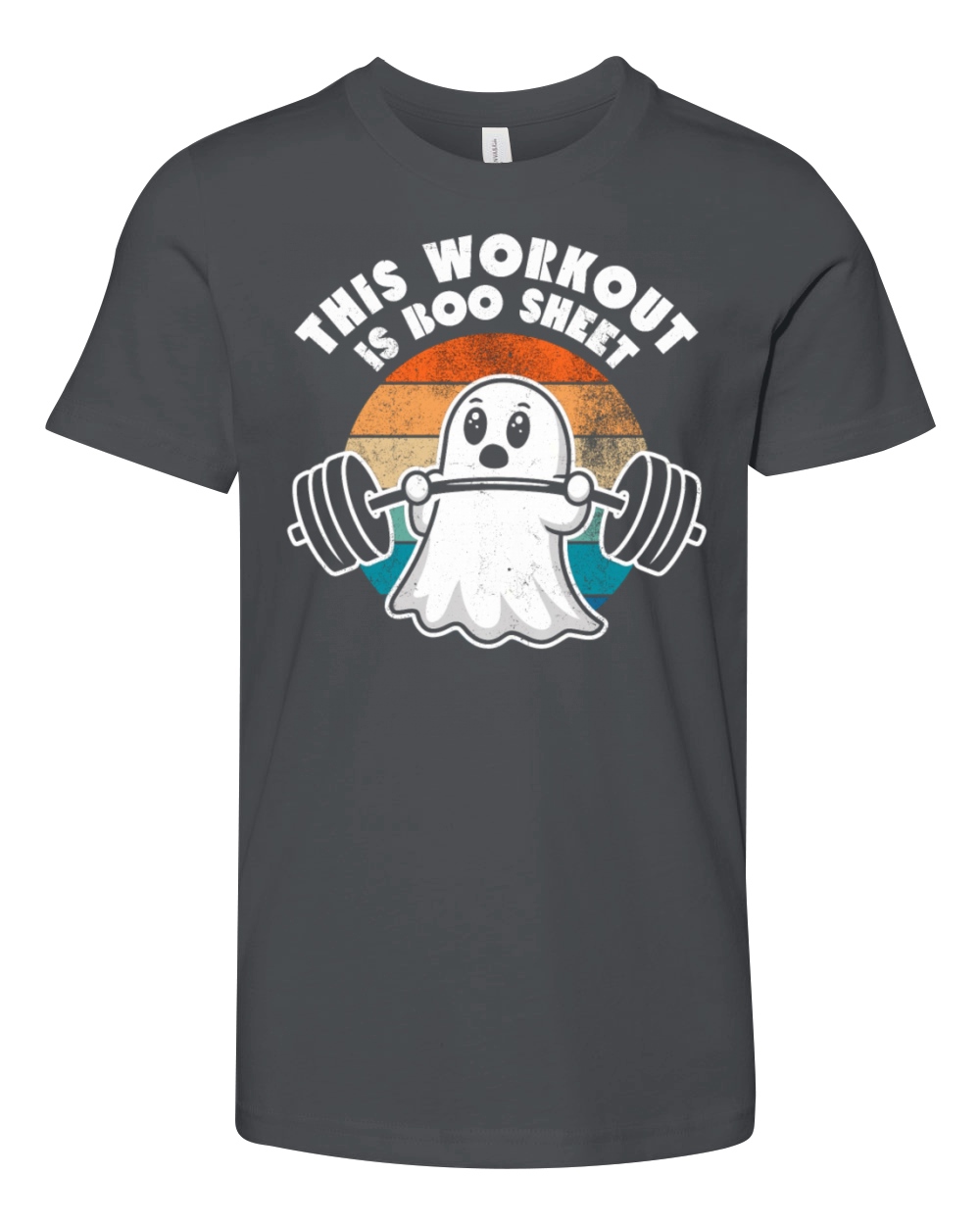 Retro This Workout Is Boo Sheet Youth Unisex Jersey Tee