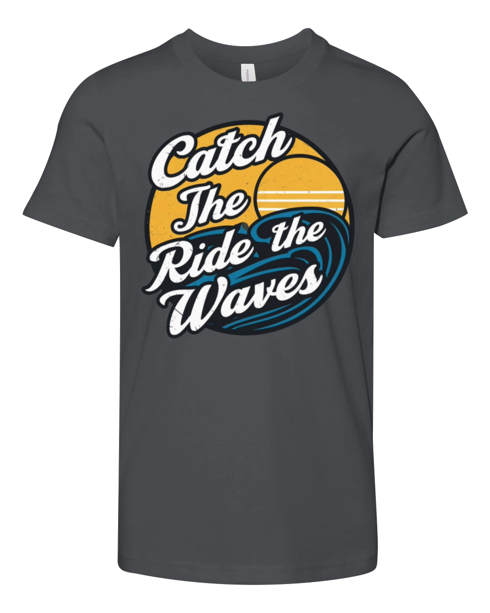 Retro vintage surfing Youth Unisex Jersey Tee