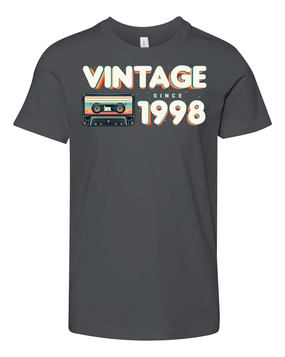 Vintage 1998 Retro Vintage Nostalgic Birthday Youth Unisex Jersey Tee