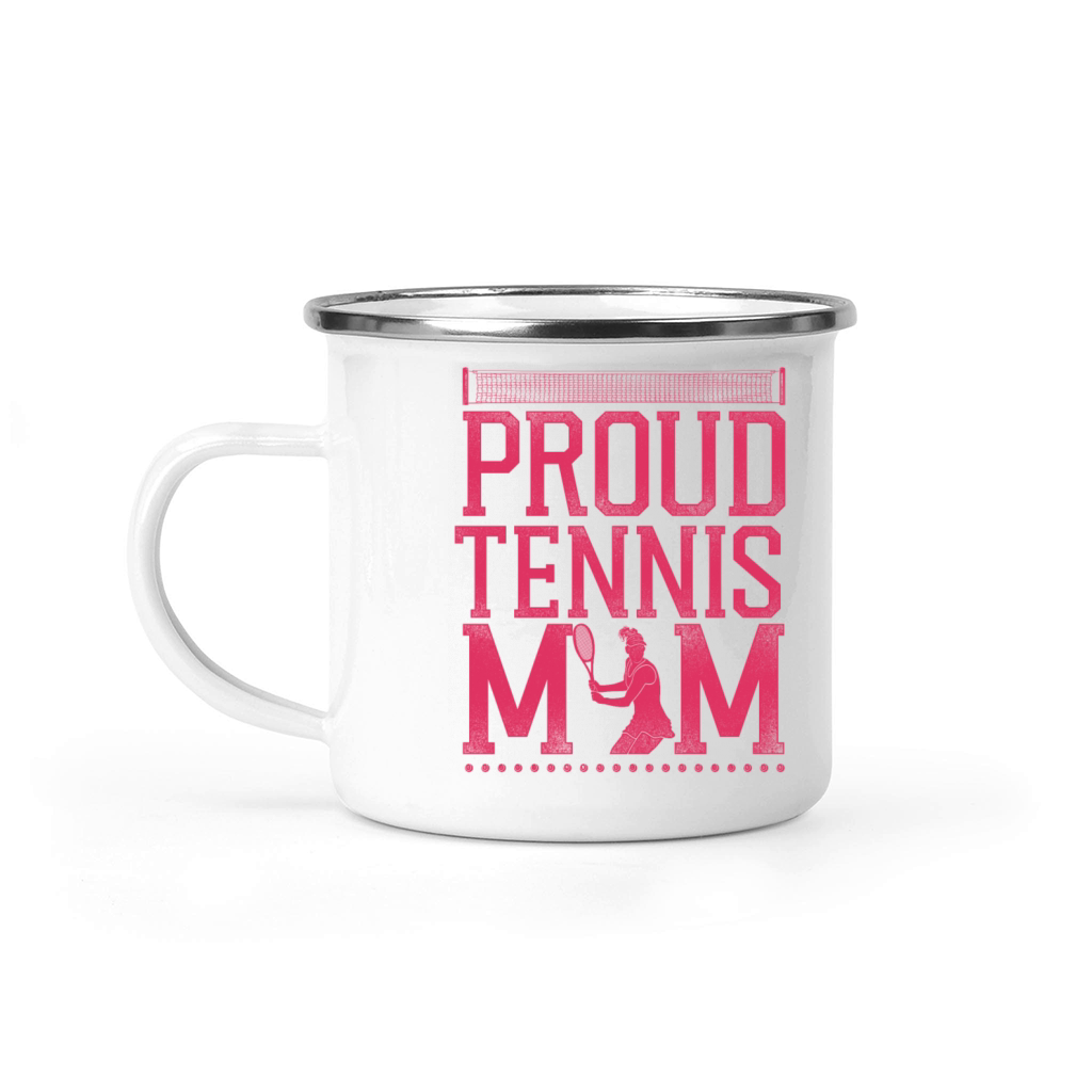 Funny Tennis Player Racket Mom Camping Mug