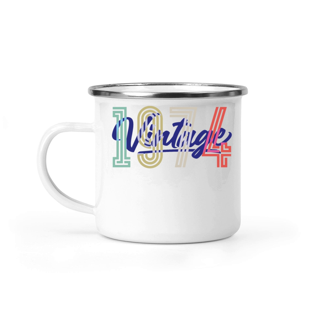 Vintage 1974 Camping Mug