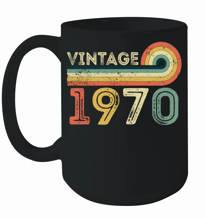 Vintage 1970 Born in 1970 Birthday Gift Ceramic Mug