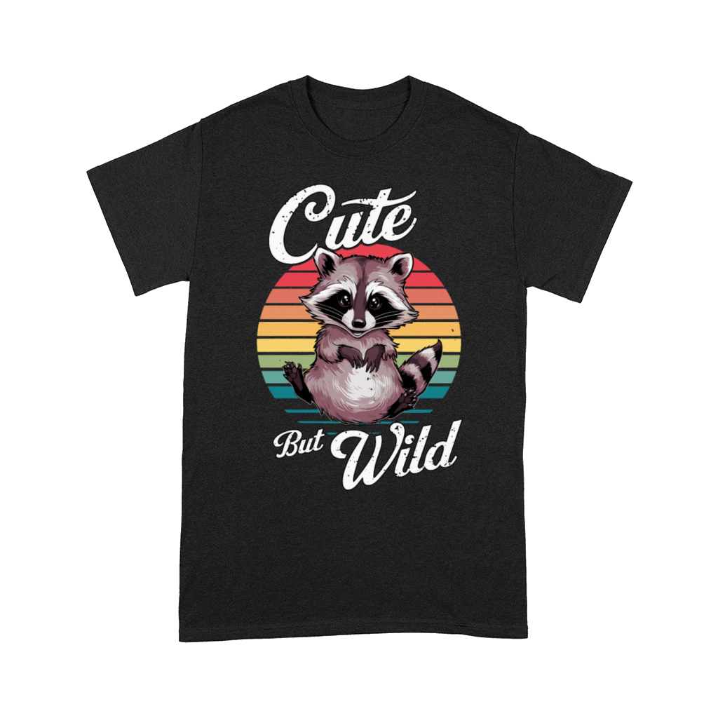 Cute but Wild Raccoon Retro Animal Humor Comfort T-shirt