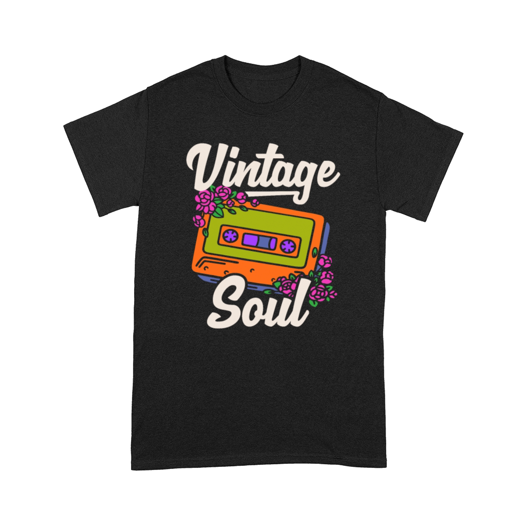 Vintage Hippie Cassette 70s Soul Floral Hippie Comfort T-shirt