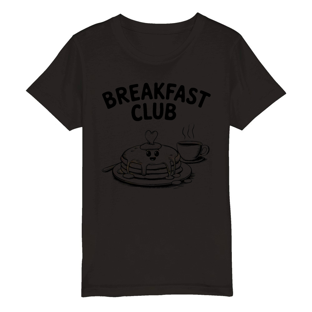 Breakfast Club Aesthetic Bohemian Retro Vintage Organic Kids Crewneck T-shirt