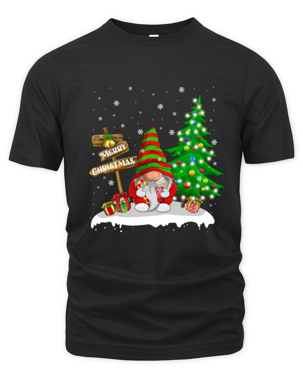 Merry Christmas Gnome Family Christmas Organic Unisex T-shirt