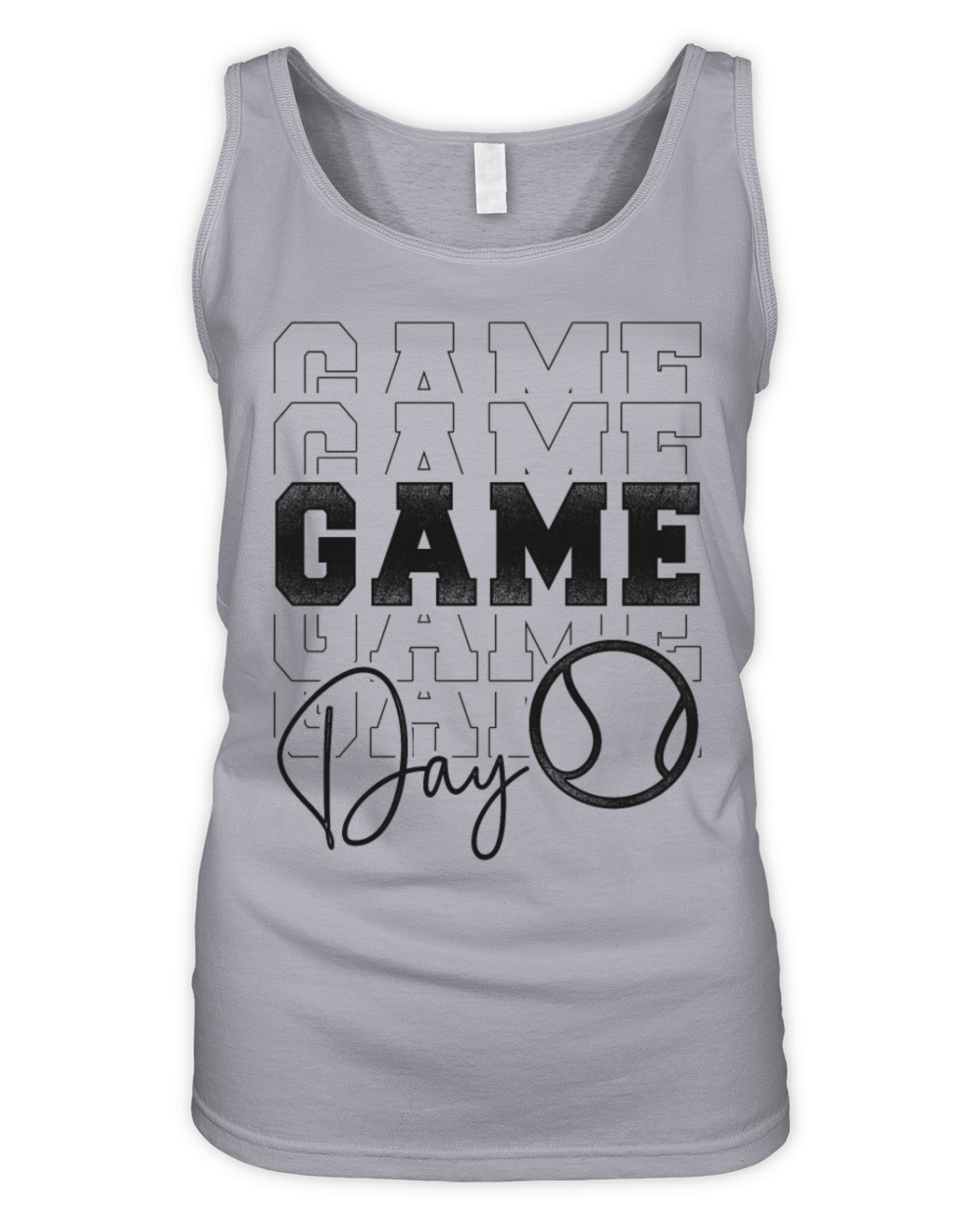 Funny Tennis Player Racket Game Organic Women's Tank Top