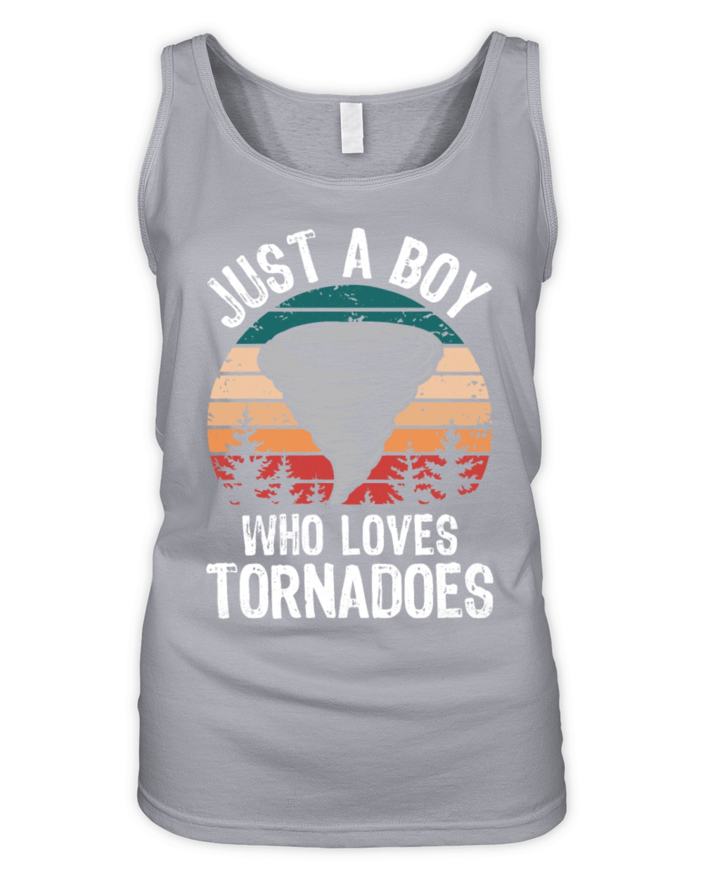 Just a Boy Who Loves Tornadoes Vintage Weather Organic Women's Tank Top