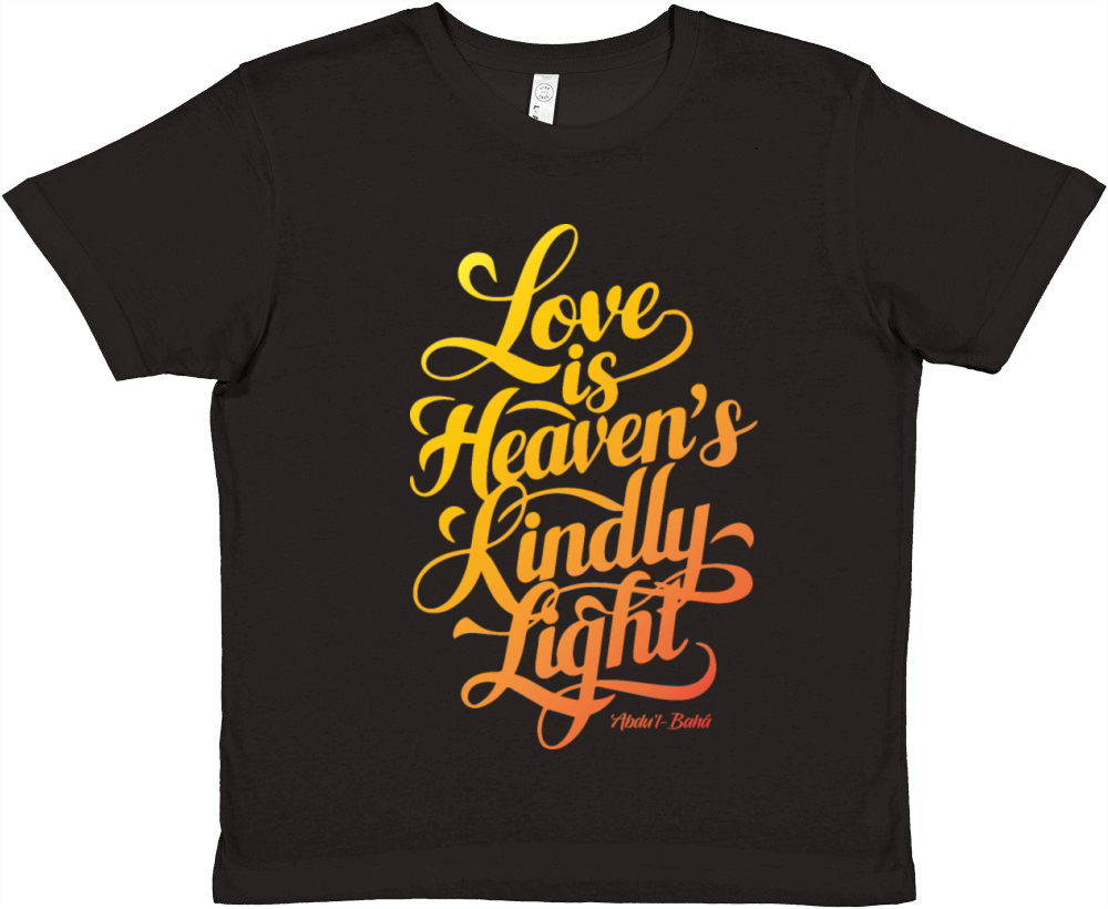 Love is Heaven’s Kindly Light - Bahai Faith Premium Kids Crewneck T-shirt