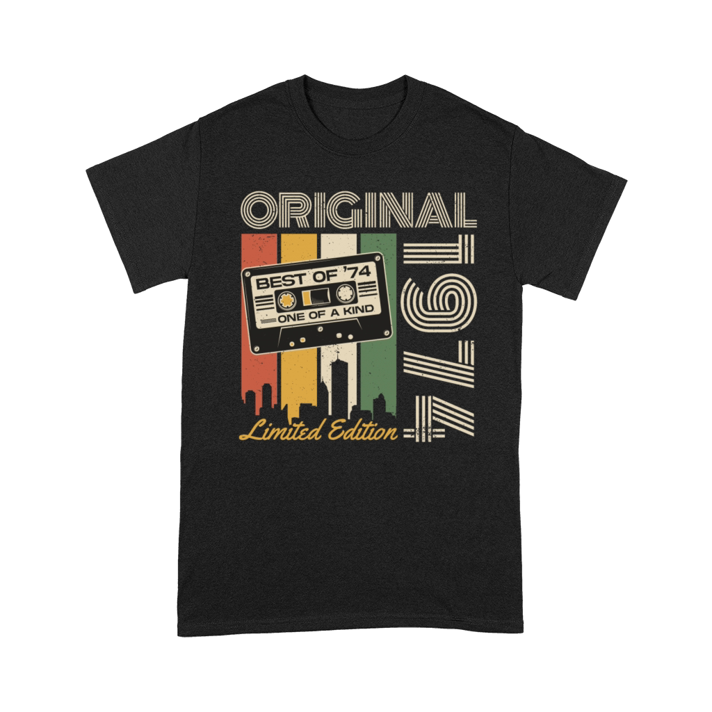 1974 Jahrgang geboren Vintage Retro Geburtstag Premium T-shirt